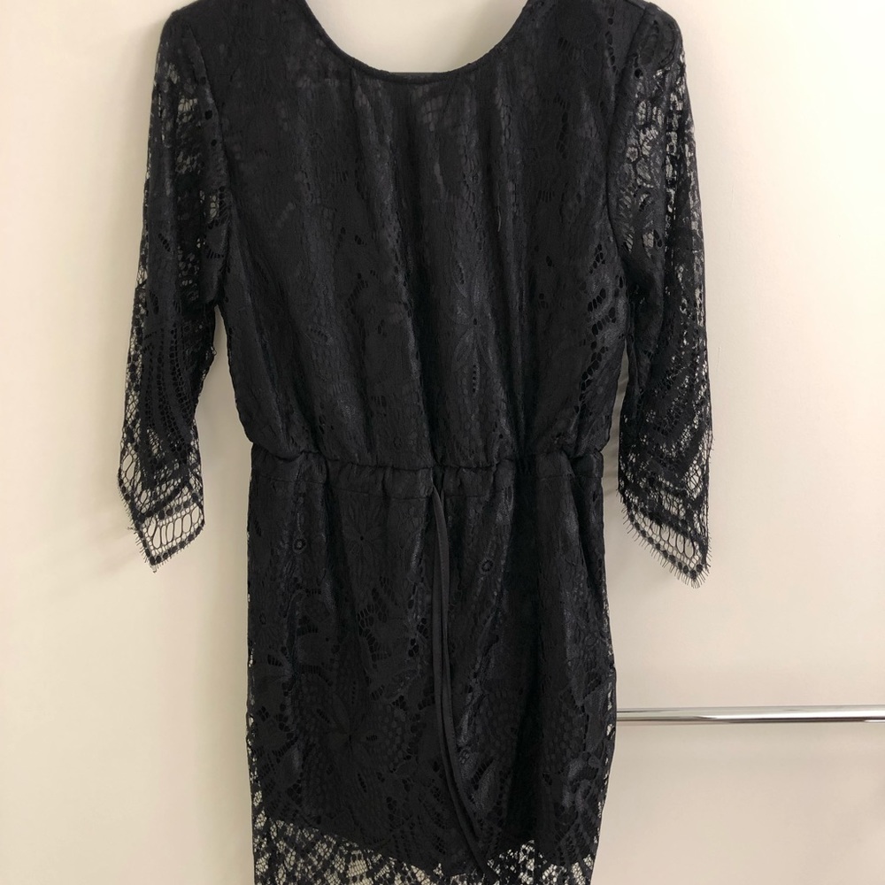 Black lace romper